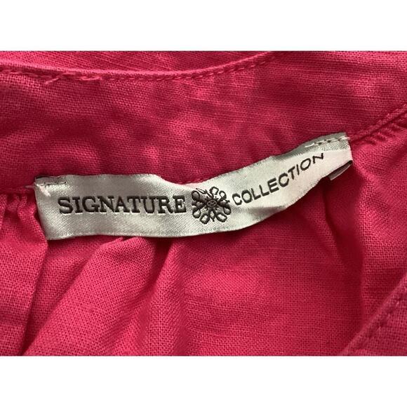 Signature Collection gathered neckline decorative eyelet border along the hem 2X - Picture 5 of 5